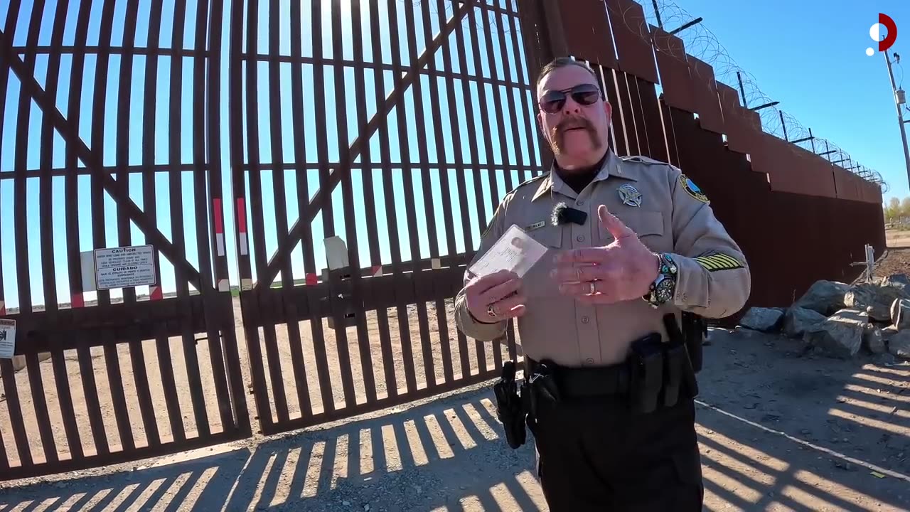 At US/Mexico Border With Yuma County Arizona Sheriff 2024