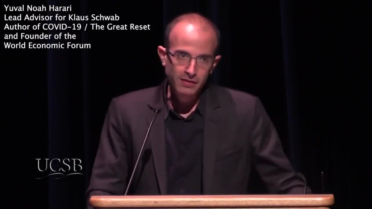 WEF puppet & lead on the GreatReset "Humans Have Invented God... & Humans Have Invented Free Will"