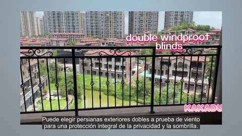 Professional double windproof outdoor blinds manufacturers