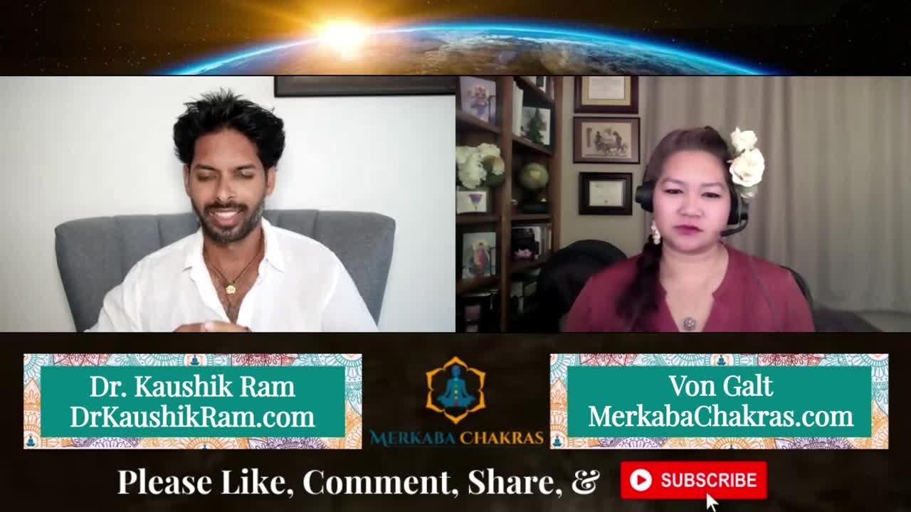 Precognition Method for Transforming Eternal Heart w/Dr. Kaushik Ram: Merkaba Chakras Podcast #55