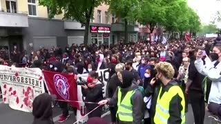 Berlin police detain protesters in May Day tussle