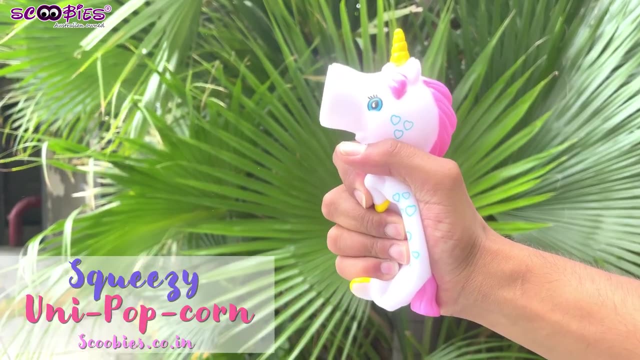 Unicorn Popper Toy - Squizy Uni - pop - corn