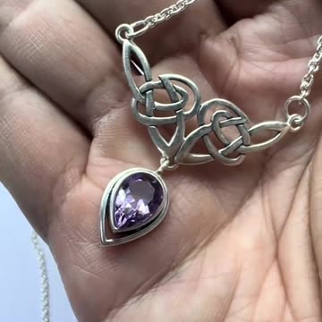 Eternal Connection: Celtic Knotwork Silver Necklace