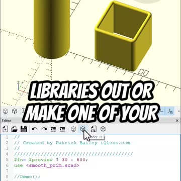 OpenScad: import Library