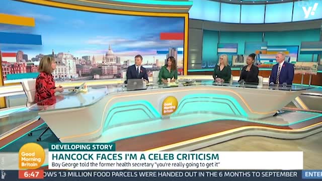 Kate Garraway responds to Matt Hancock in the jungle