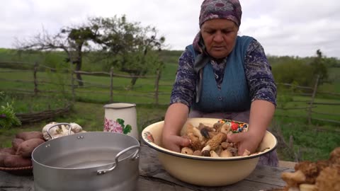 Cooking mashroom