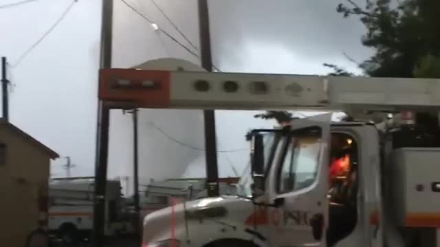Close Encounter with Tornado While Working