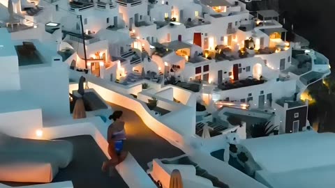 Santorini at Night