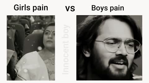 Girls Pain VS Boys Pain | Sad Reality