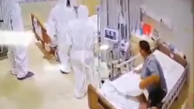 Patient screaming thinking that doctor in PPE is ghost 🤣 - Funny Videos