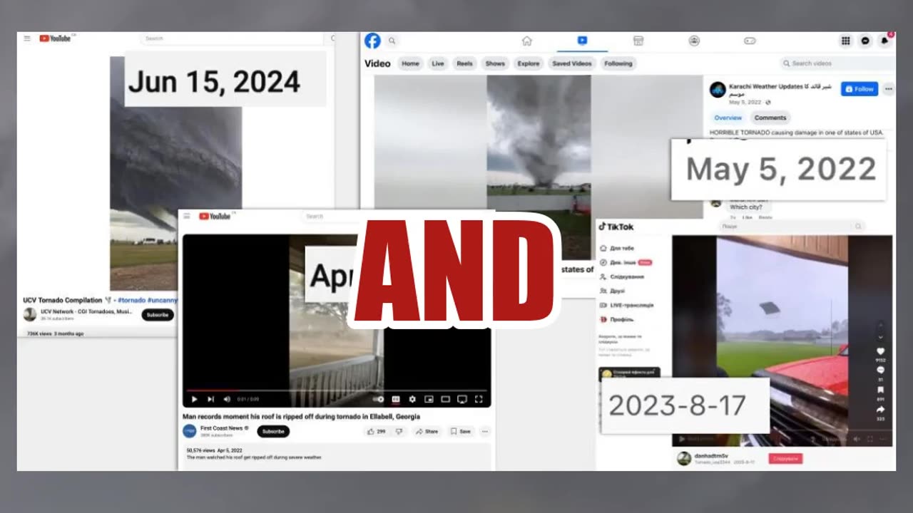 Fact Check: Video Compilation Does NOT Show Pre-Landfall Milton's Tornado In Florida In October 2024