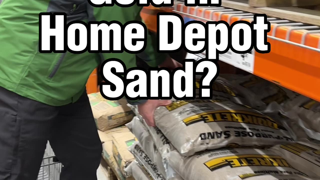 Gold in Home Depot sand