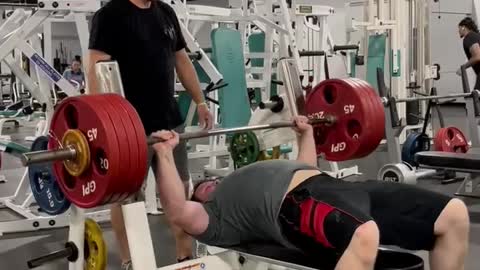 415 LBS Bench Press for 2 Reps!