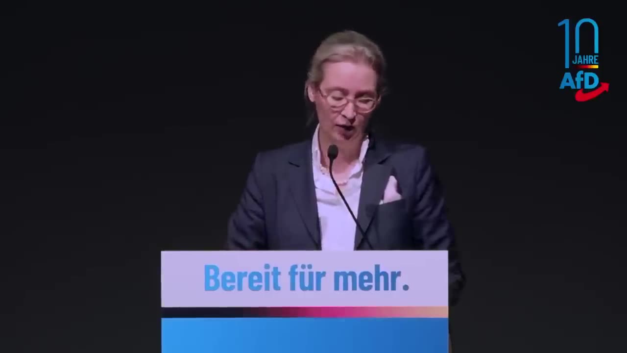 Sagenhafte Rede von Alice Weidel