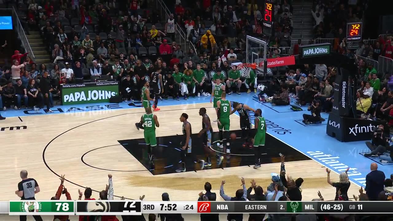 Hawks Claw Back! Murray Triple Cuts Deficit to 3 (ATL vs. BOS)!