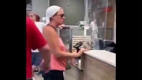 The angry DONUT LADY