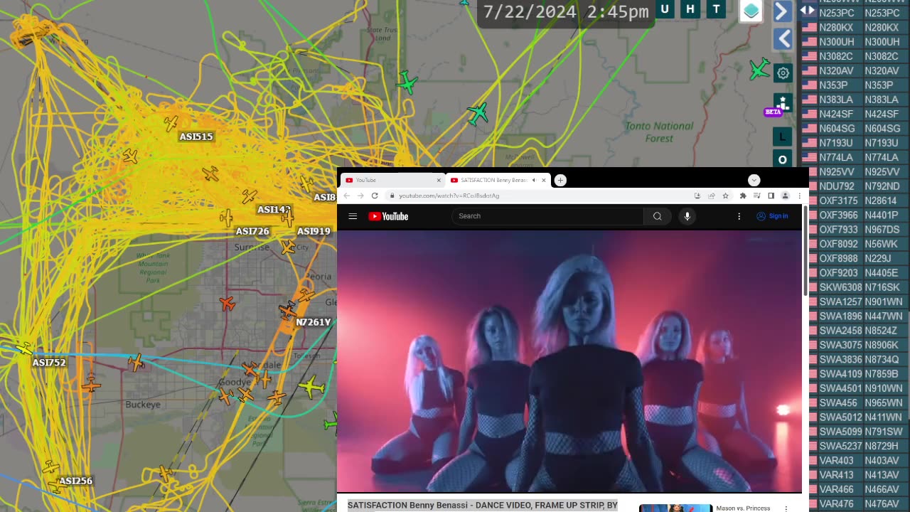 ASSPAC AVIATION with SATISFACTION Benny Benassi - DANCE VIDEO, FRAME UP STRIP, BY LVNSN