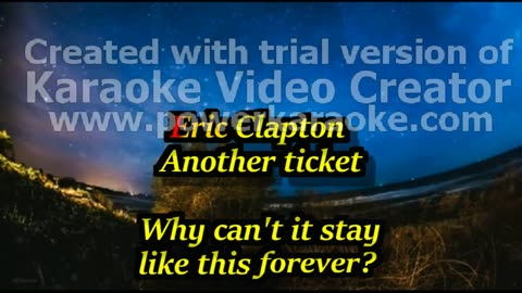 Eric Clapton - Another ticket