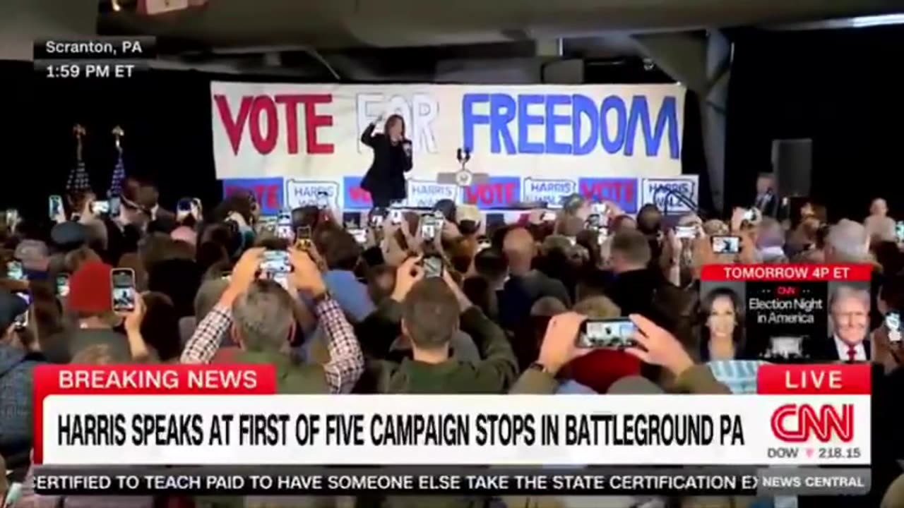 Nobody Joins In On Kamala's Chant