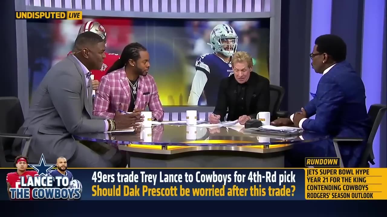 49ers trade Trey Lance to the Cowboys for 4th-Rd pick | NFL | UNDISPUTED