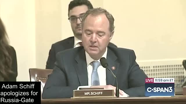 FAKE NEWS: Rep. Adam Schiff Apologizes For Russia-Gate