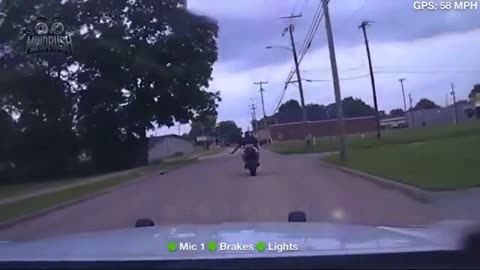 Jaw-Dropping Motorcycle Police Chases Caught on Dashcam So Crazy You’d Think They’re Fake! #1