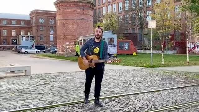 Working class hero - John Lennon acoustic cover in an old factory in Germany