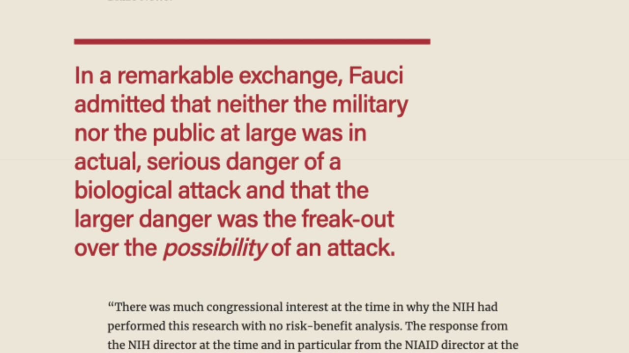 Lab wars - Inside one Democrat's 20-year crusade to save the world from Anthony Fauci.