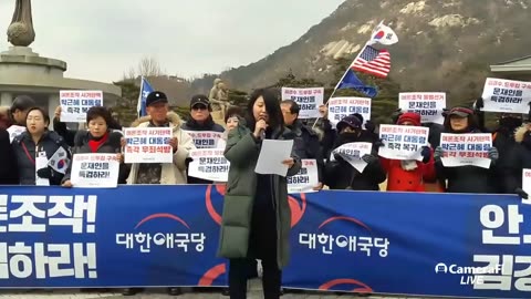 20190205_V3_S02(GIyn3_n47Tg)청와대를 특검하라고 면전에서 거침없이 외치는 당당한 젊은 20대 여성 청년의 소름끼치는 절규!