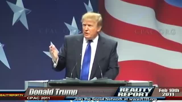 President Trump's first CPAC speech (2011)