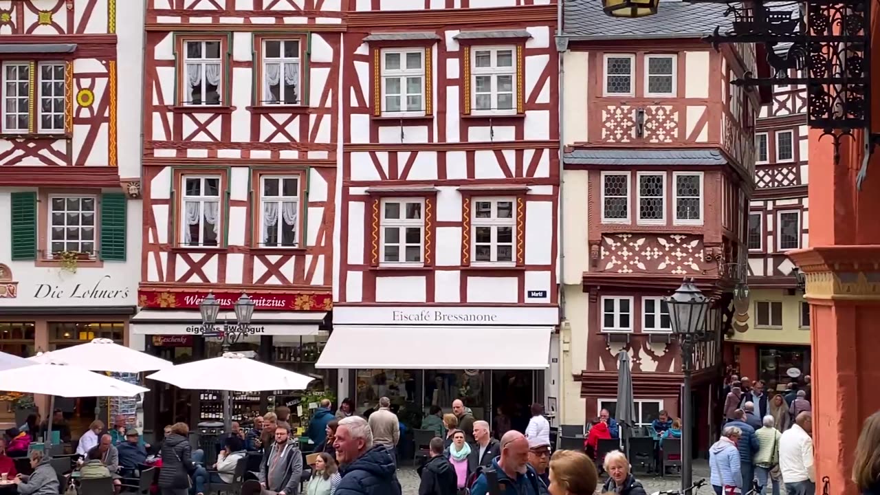 Bernkastel-Kues - old town 🇩🇪🍷☀️ 4K