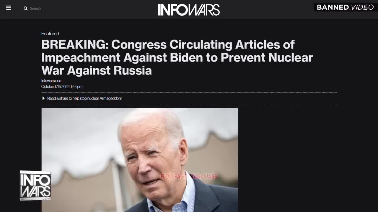 Alex Jones & Dr. Francis Boyle: Congress Circulating Articles Of Impeachment Against Biden