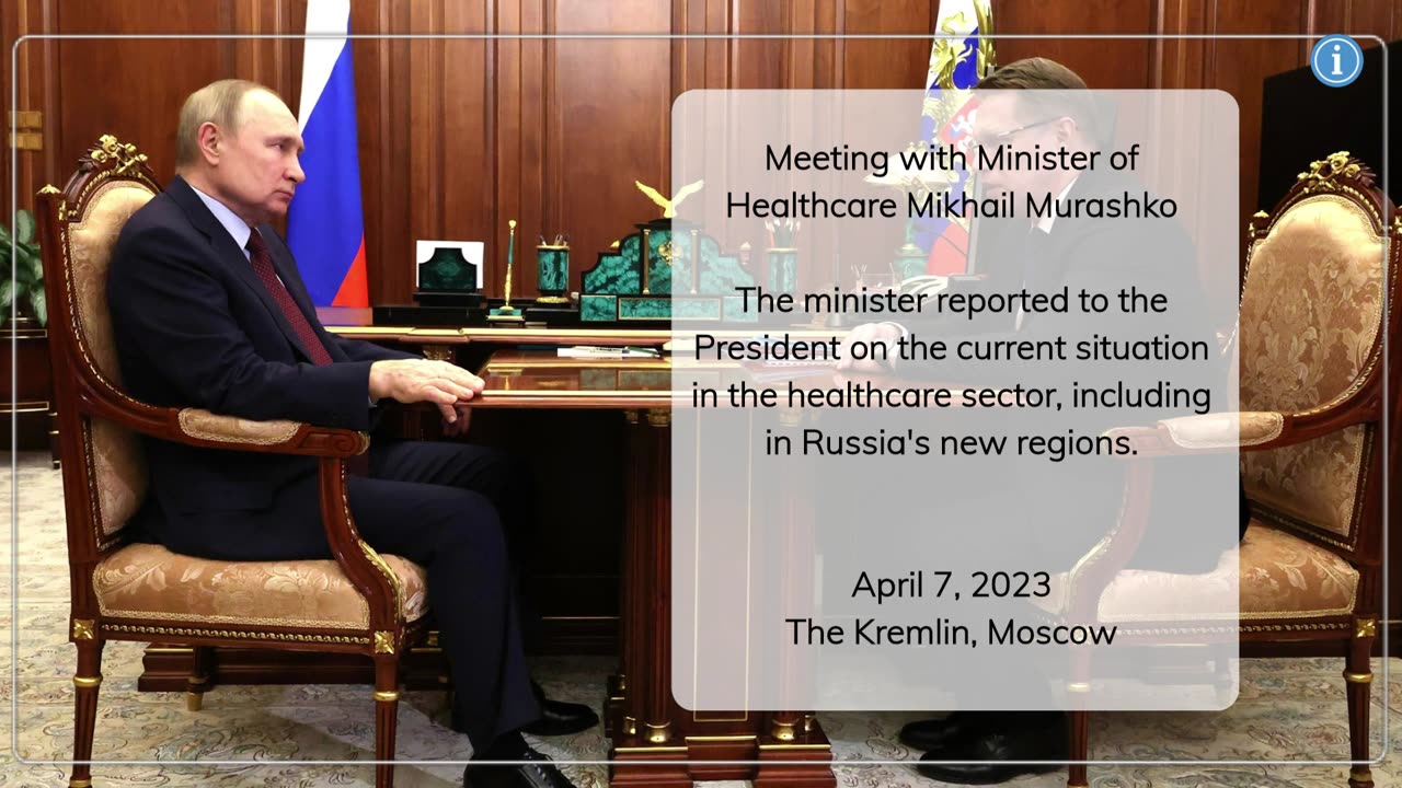 Meeting with Minister of Healthcare Mikhail Murashko