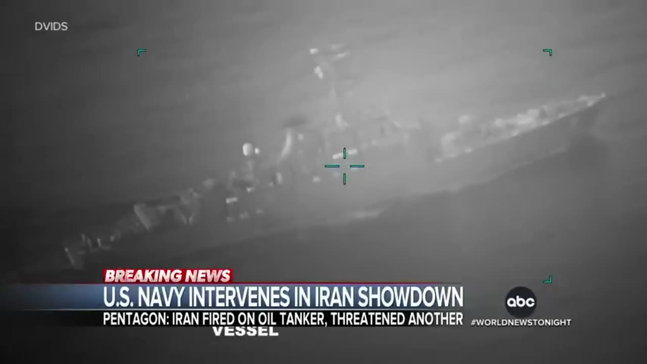 US Navy says it stopped Iran from seizing 2 oil tankers near Strait of Hormuz