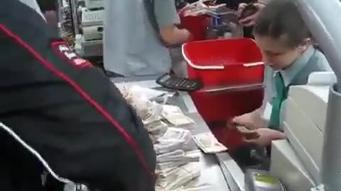 A joke in the store at the checkout