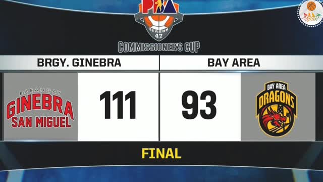 GINEBRA VS BAY AREA DRAGON COMMISSIONER CUP FULLHIGHLIGHTS