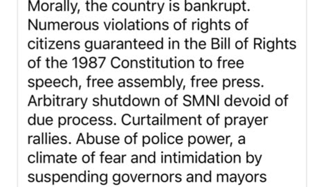 THE STATE OF OUR NATION Jose Alejandrino