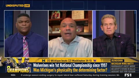 UNDISPUTED Skip Bayless reacts Michigan wins first national title since 1997