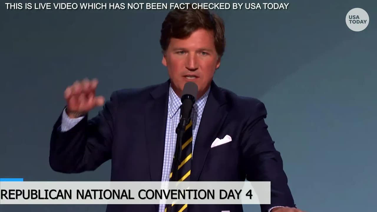 Tucker Carlson at RNC: 'You could take a mannequin