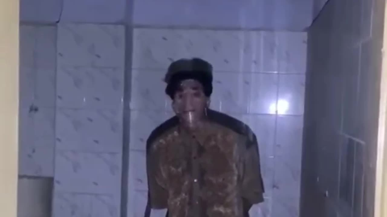 A Real Ghost (Jin) In A Abandoned Building Look At His Face,