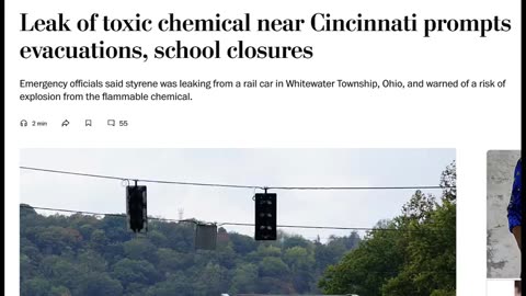 Did Ohio piss someone off? Dangerous chemical leak from a train? Again? Really?