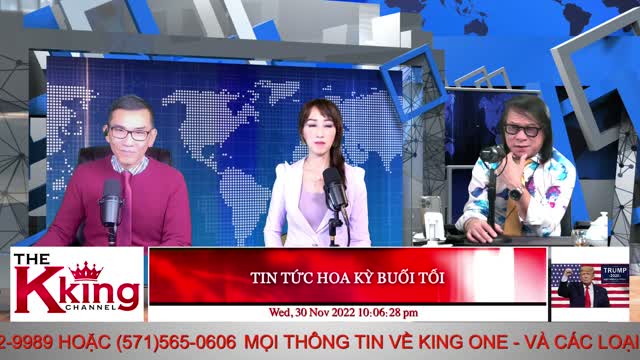 TIN TỨC HOA KỲ BUỔI TỐI - 11/30/2022 - The KING Channel