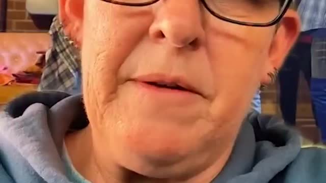 Lesbian lady trashing the drag queen stuff