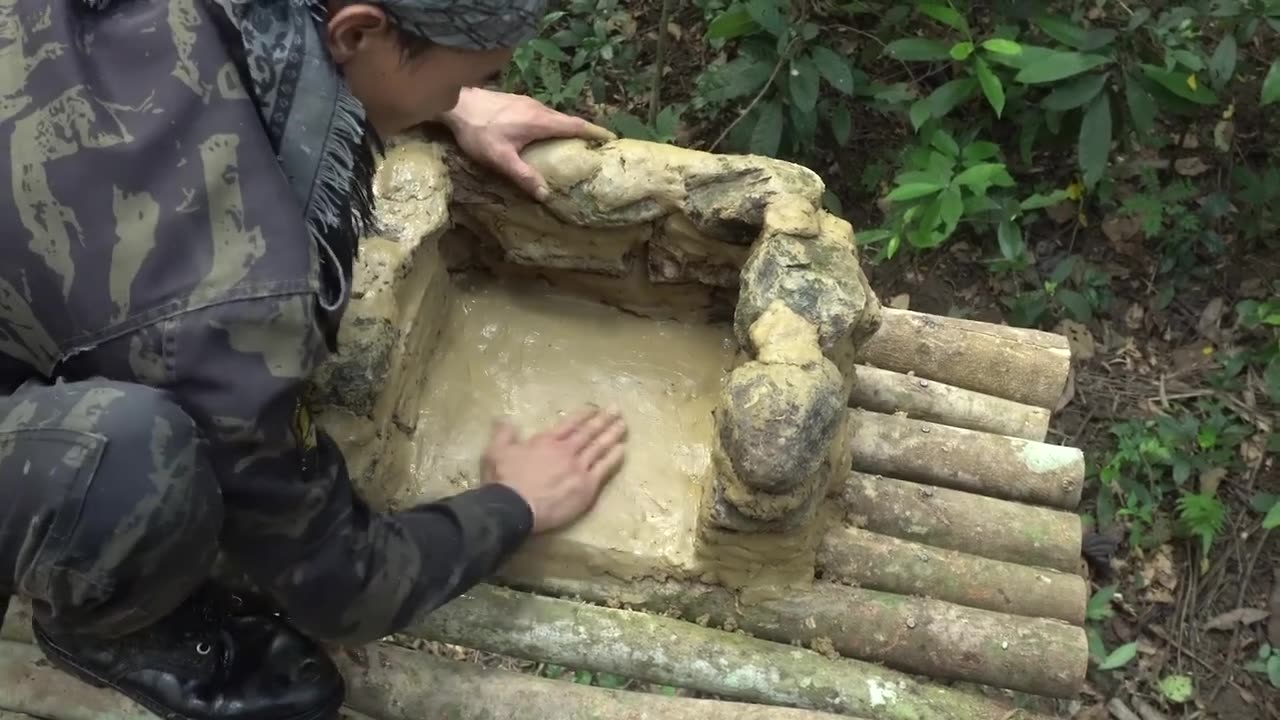 72 Hours Survival In The Jungle, Building a House, Catching Bees, Fishing, Cooking - asmr