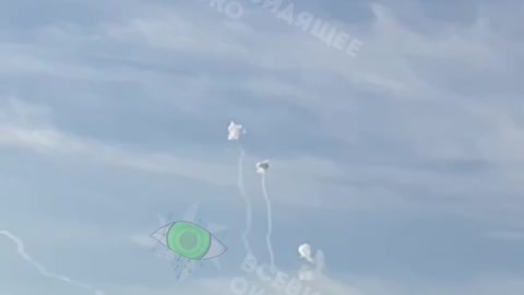 The video shows the work of the Ukrainian air defense system, which, for some reason, hits the air.