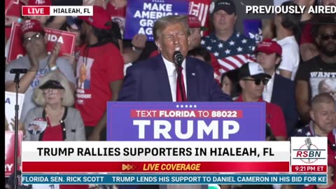 President Donald J. Trump - Rally in Hialeah, Florida - 11/8/23