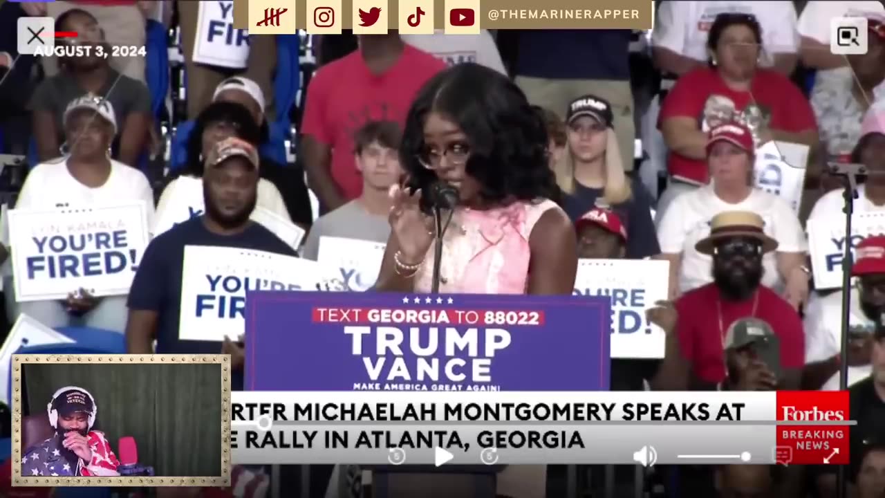 KAMALA DESTROYED by REAL black woman! Trump supporter defends comments at Atlanta rally [REACTION].