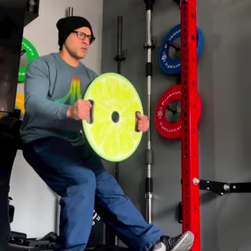 Pistol Squats With Weight It Out Weight Plates | Shredded Dad