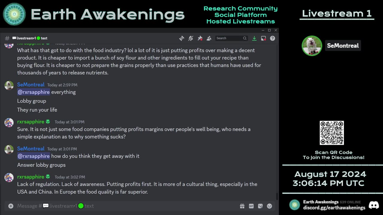 Earth Awakenings - Livestream 1 - #1808