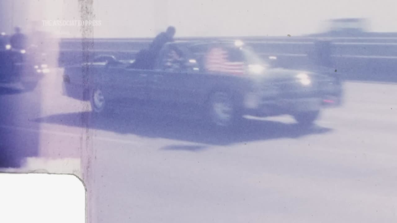 New Footage of motorcade racing JFK to the hospital after he was shot!